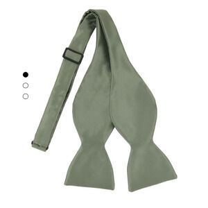 Men's Solid Satin sage green Bow Tie